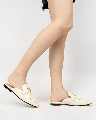 Metal-Decor-Closed-Round-Toe-Slip-on-Flat-Mules