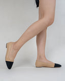 Colorblock-Patchwork-Flat-Mid-Heel-Small-splicing-Shallow-Mouth-Loafers