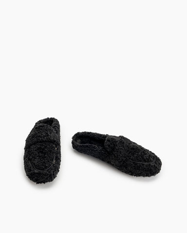 Solid Color Lambswool Warm Comfy Flat Mules