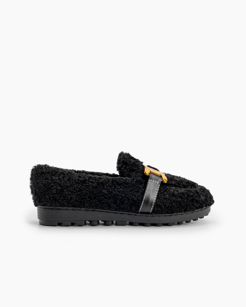 Metal-Faux-Lamb-Wool-Indoor-Outdoor-Loafers-fur