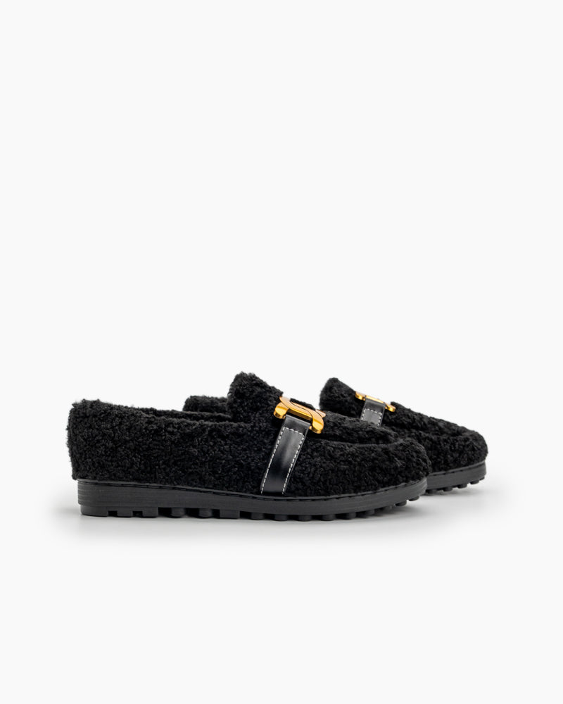 Metal-Faux-Lamb-Wool-Indoor-Outdoor-Loafers-fur