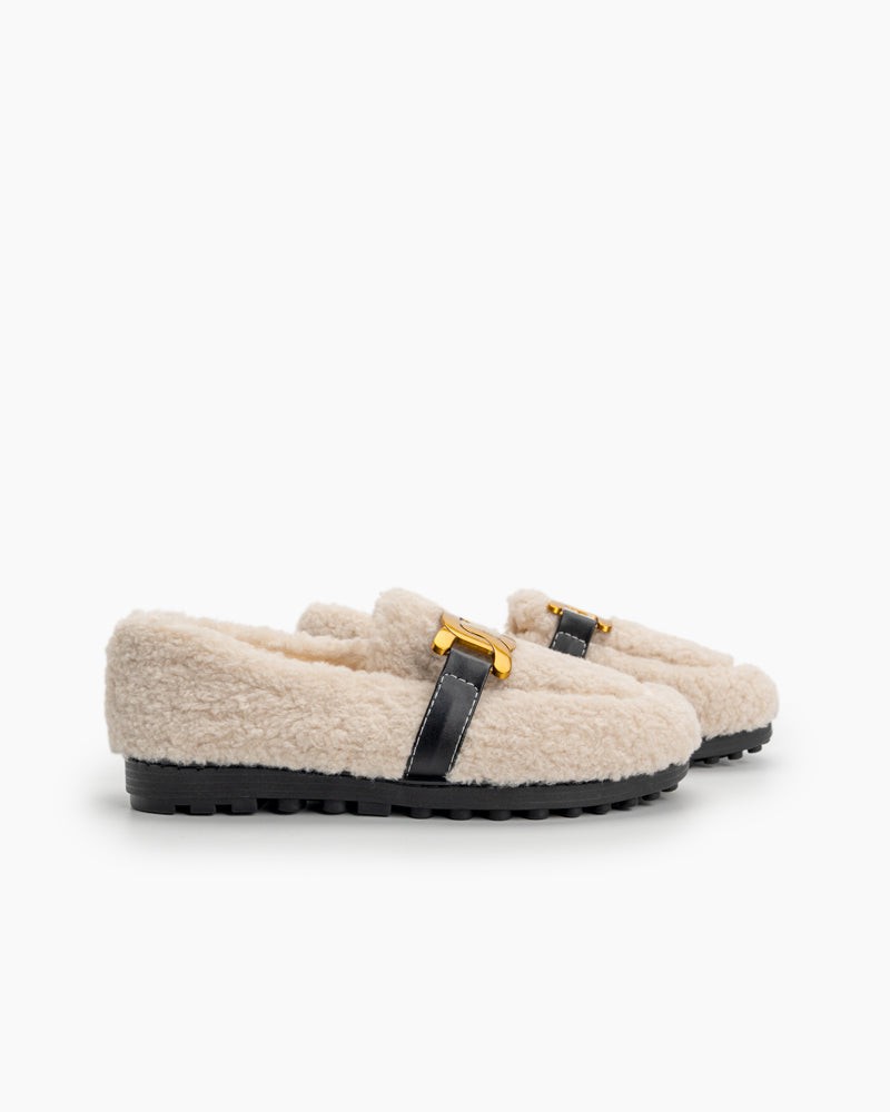 Metal-Faux-Lamb-Wool-Indoor-Outdoor-Loafers-fur