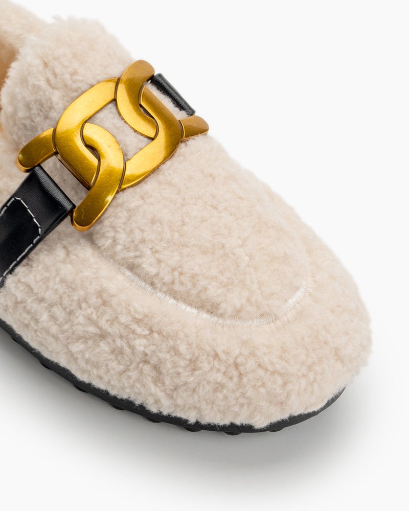 Metal-Faux-Lamb-Wool-Indoor-Outdoor-Loafers-fur