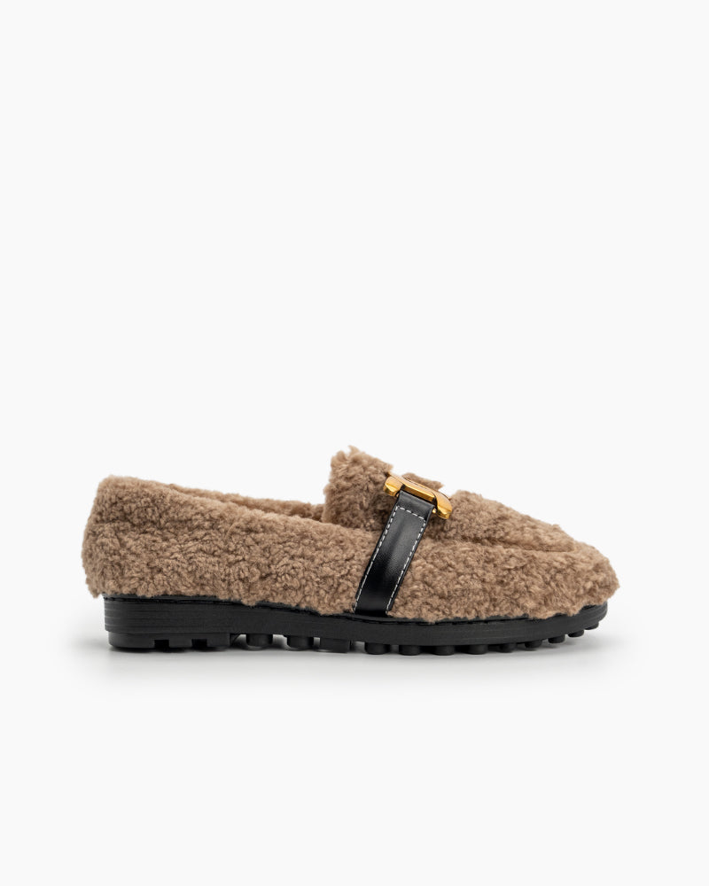 Metal-Faux-Lamb-Wool-Indoor-Outdoor-Loafers-fur