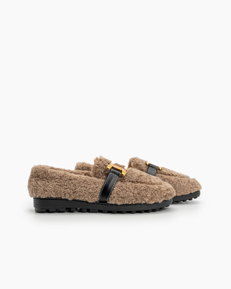 Metal-Faux-Lamb-Wool-Indoor-Outdoor-Loafers-fur