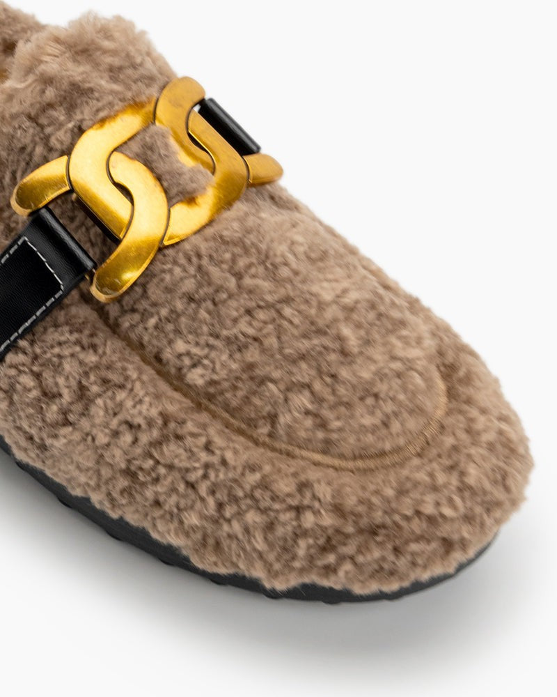 Metal-Faux-Lamb-Wool-Indoor-Outdoor-Loafers-fur