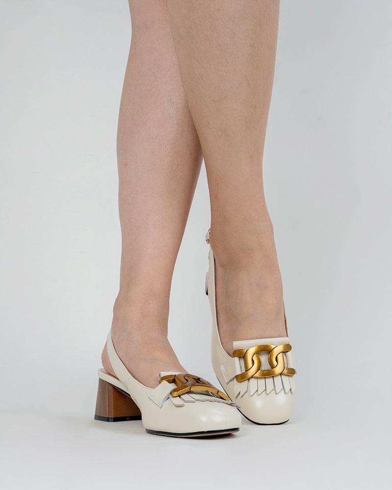 Metal-Buckle-Square-Toe-Ankle-Strap-Chunky-Mid-Heel-Pumps-Suede-Slingback