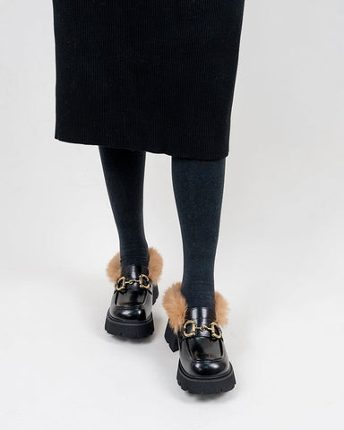 black-Horsebit-Classic-Metal-Buckle-Fur-Backless-Leather-Slip-On-Slides-Platform-Chunky-Mules