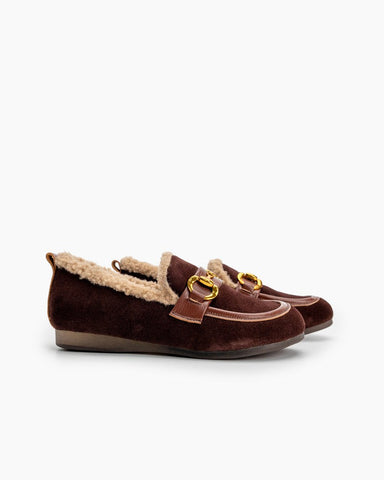 Horsebit-Classic-Metal-Buckle-Suede-Moccasin-Indoor-Outdoor-Slipper-Loafers
