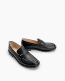 Multi-Color-Stitching-Leather-Slip-on-Comfortable-Loafers