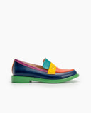 Multi-Color-Stitching-Leather-Slip-on-Comfortable-Loafers
