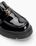 Patent-Leather-Metal-Decor-Chunky-Loafers-platform
