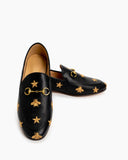 Bee-Star-Leather-Flat-Horsebit-Loafers
