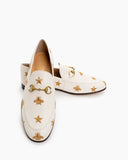 Bee-Star-Leather-Flat-Horsebit-Loafers