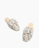 Sequins Bowknot Rhinestone Slip On Backless Mules