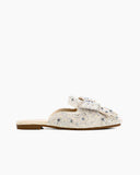 Sequins Bowknot Rhinestone Slip On Backless Mules