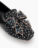 Rhinestone-Sequins-Glitter-Bowknot-Comfortable-Loafers