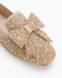 Rhinestone-Sequins-Glitter-Bowknot-Comfortable-Loafers