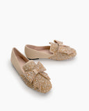 Rhinestone-Sequins-Glitter-Bowknot-Comfortable-Loafers