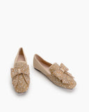 Rhinestone-Sequins-Glitter-Bowknot-Comfortable-Loafers