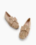 Rhinestone-Sequins-Glitter-Bowknot-Comfortable-Loafers
