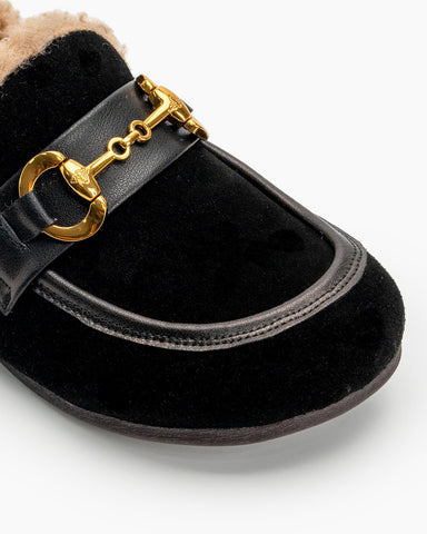 Horsebit-Classic-Metal-Buckle-Suede-Moccasin-Indoor-Outdoor-Slipper-Loafers