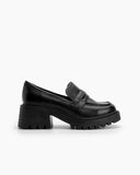 Matte-Patent-Leather-Penny-Chunky-Platform-Slip-on-Loafers