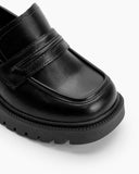 Matte-Patent-Leather-Penny-Chunky-Platform-Slip-on-Loafers