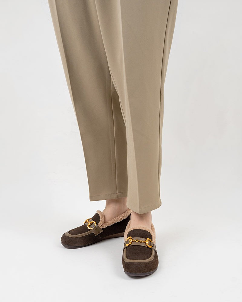 Horsebit-Classic-Metal-Buckle-Suede-Moccasin-Indoor-Outdoor-Slipper-Loafers