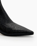 Stiletto Kitten Heel Pointed Toe Ankle Boots