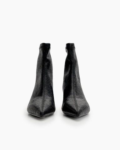 Stiletto Kitten Heel Pointed Toe Ankle Boots