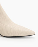 Stiletto Kitten Heel Pointed Toe Ankle Boots
