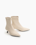 Stiletto Kitten Heel Pointed Toe Ankle Boots