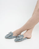Sequins Bowknot Rhinestone Slip On Backless Mules