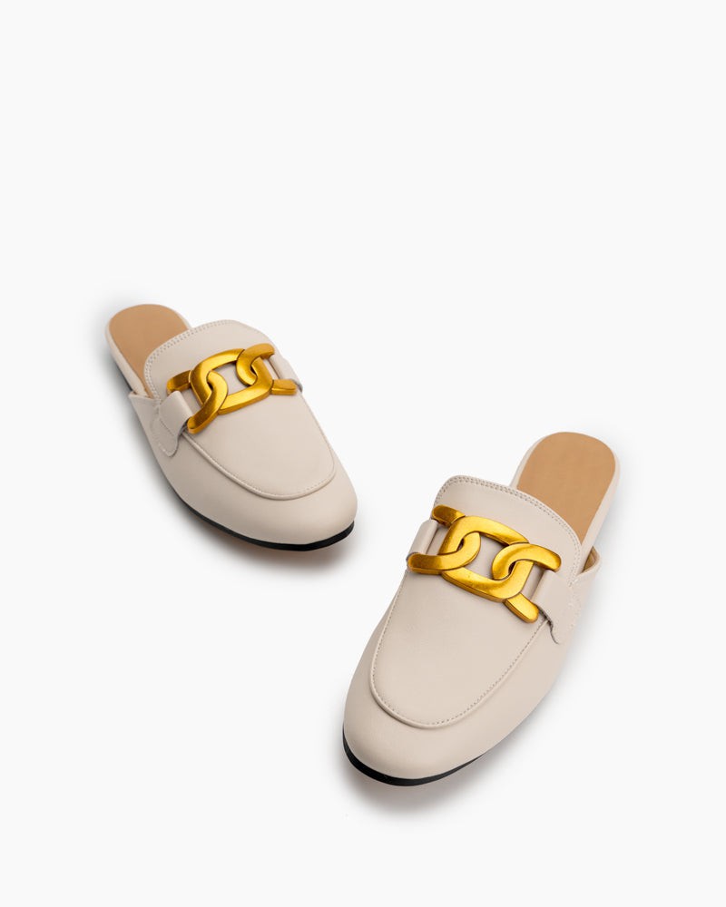 Metal-Chain-Decor-Backless-Slip-On-Slides-Mules-Square-Toe-Leather