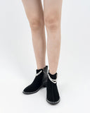 Pearls-Chain-Round-Toe-Chunky-Heel-Ankle-Boots-suede