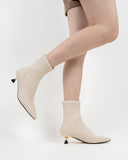 Stiletto Kitten Heel Pointed Toe Ankle Boots