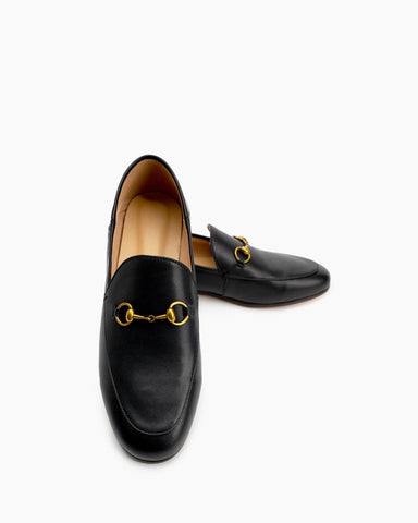 Horsebit-Classic-Metal-Buckle-Leather-Flat-Loafers