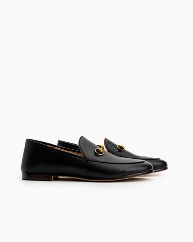 Horsebit-Classic-Metal-Buckle-Leather-Flat-Loafers