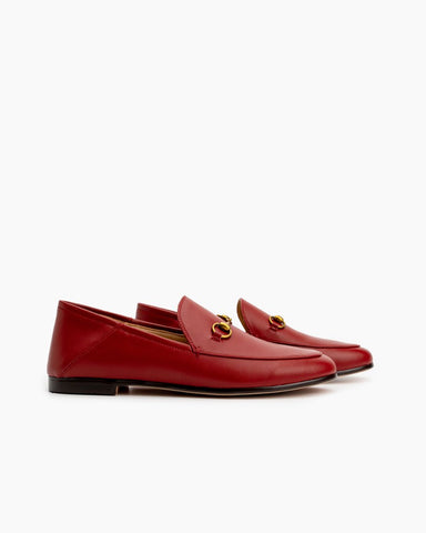 Horsebit-Classic-Metal-Buckle-Leather-Flat-Loafers