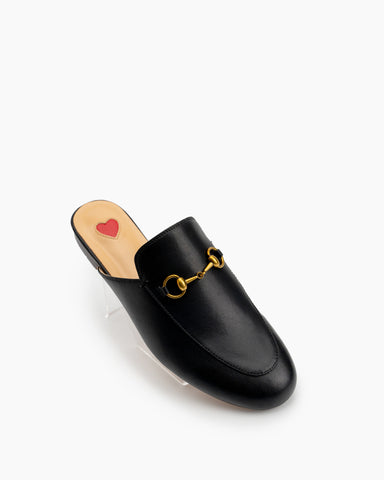 horsebit-Red-Heart-Buckle-flat-Mules