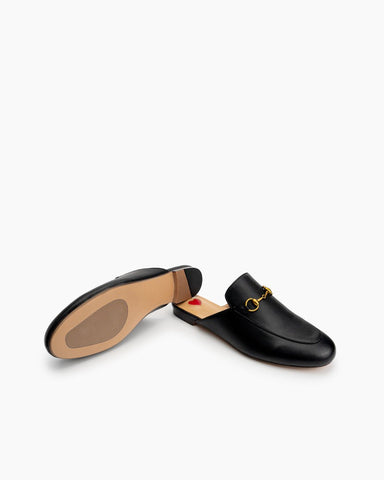 horsebit-Red-Heart-Buckle-flat-Mules