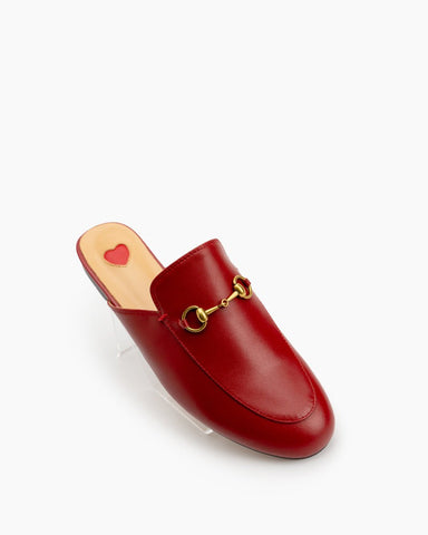 horsebit-Red-Heart-Buckle-flat-Mules