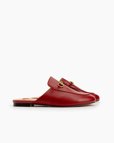 horsebit-Red-Heart-Buckle-flat-Mules