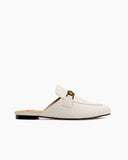 Horsebit-Slip-On-Backless-Comfortable-Leather-Flat-Mules