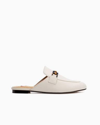 Horsebit-Slip-On-Backless-Comfortable-Leather-Flat-Mules