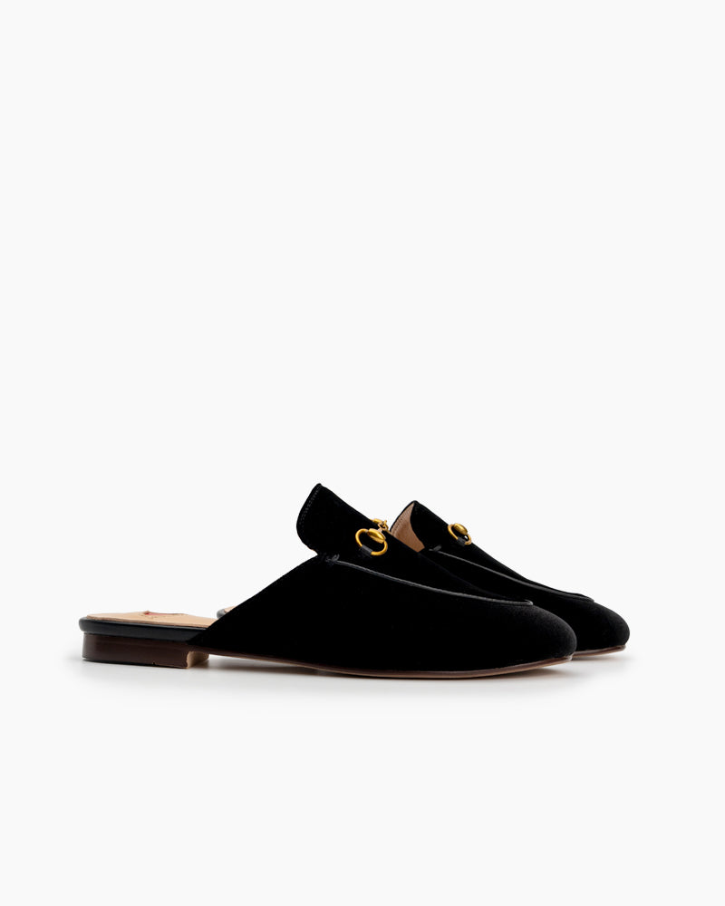 Crushed sales velvet mules