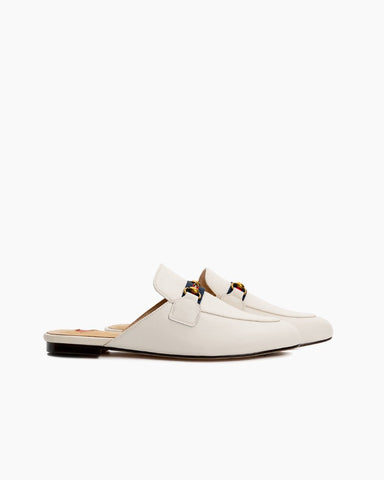 Horsebit-Slip-On-Backless-Comfortable-Leather-Flat-Mules