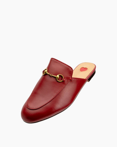 horsebit-Red-Heart-Buckle-flat-Mules
