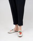 Horsebit-Classic-Metal-Buckle-Strawberry-Pattern-Leather-Slip-On-Backless-Mules
